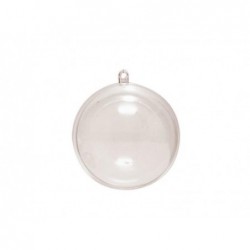 Plastic bal transparant 12 cm