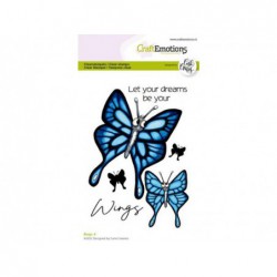 Clear stamp vlinder 4