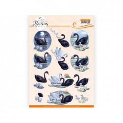 Elegant swans knipvel CD11801